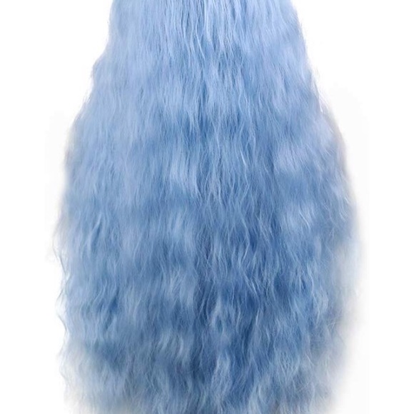 ✨ MINISHA 24” BLUE WAVY PONY LACE FRONT WIG? *NWT